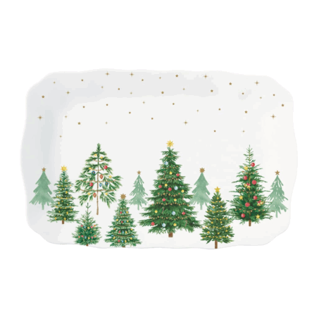 Studio 1811 Serving Platter - Festive Trees