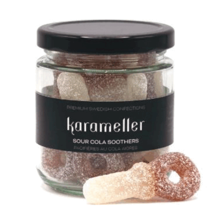 Karameller Swedish Candy Jar 200g - Sour Cola Soothers