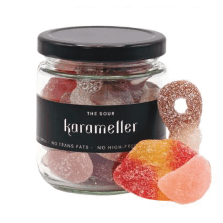 Karameller Swedish Candy Jar 200g - Sour Mix