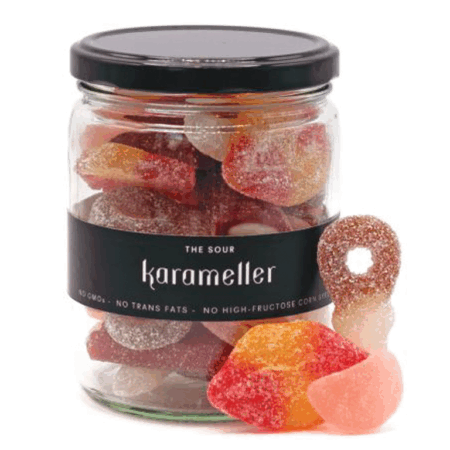 Karameller Swedish Candy Jar 330g - Sour Mix