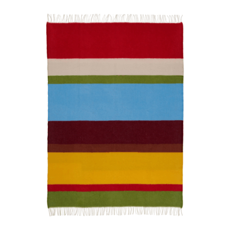 Klippan Throw - Arty Yellow and Red