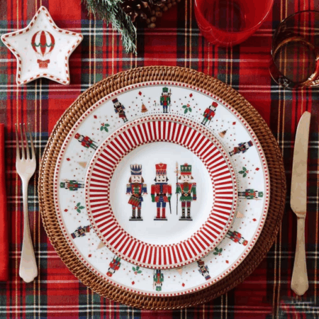 Studio 1811 Dessert Plates Set of 4 - Nutcrackers