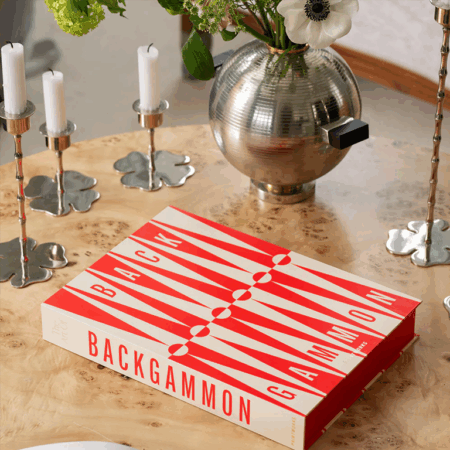 Printworks The Art of Backgammon - Red & Cream