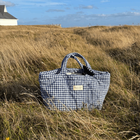 Siena Vida Tote Bag Small - Black Gingham