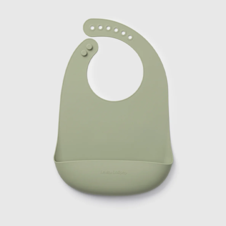 Loulou Lollipop Silicone Bib - Silver Sage