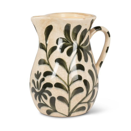Abbott Jug Vase 8" - Green Frond