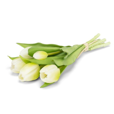Abbott Lifelike Tulip Stems - White