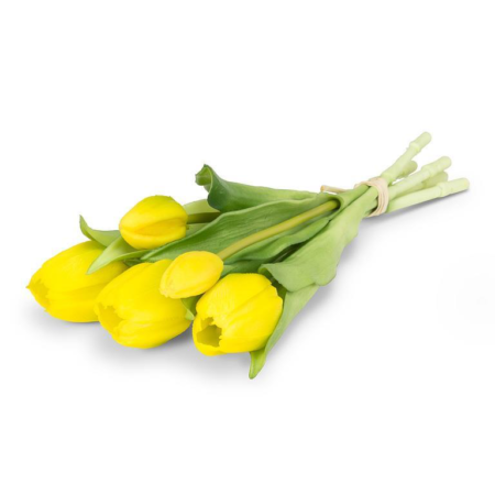 Abbott Lifelike Tulip Stems - Yellow
