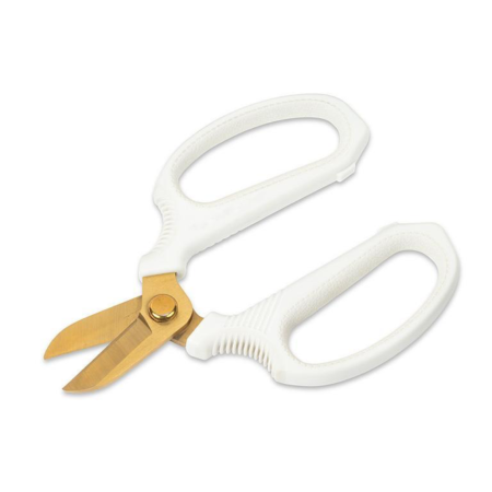 Abbott Short Blade Floral Snips - White