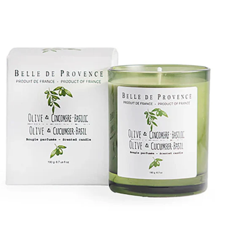 Belle de Provence Candle - Olive & Cucumber-Basil