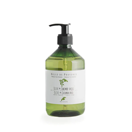 Belle de Provence Liquid Soap - Olive & Cucumber-Basil