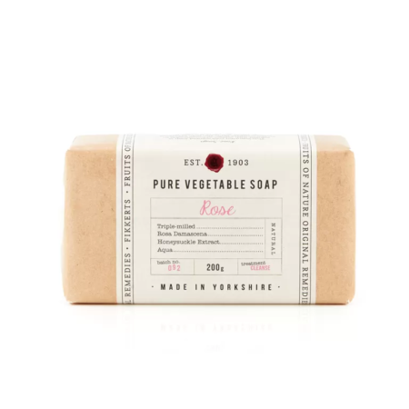 Fikkerts Fruits of Nature Bar Soap - Rose