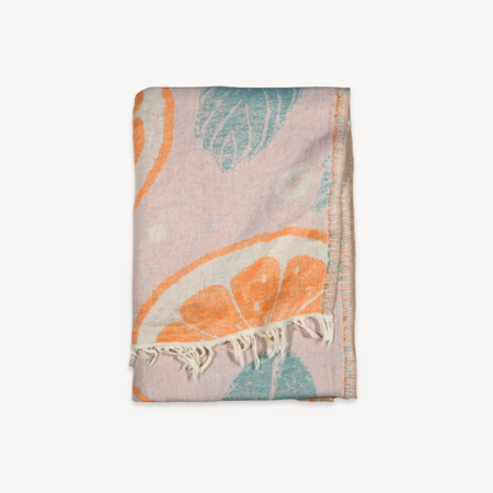 Pokoloko Towel - Orange and Leaf