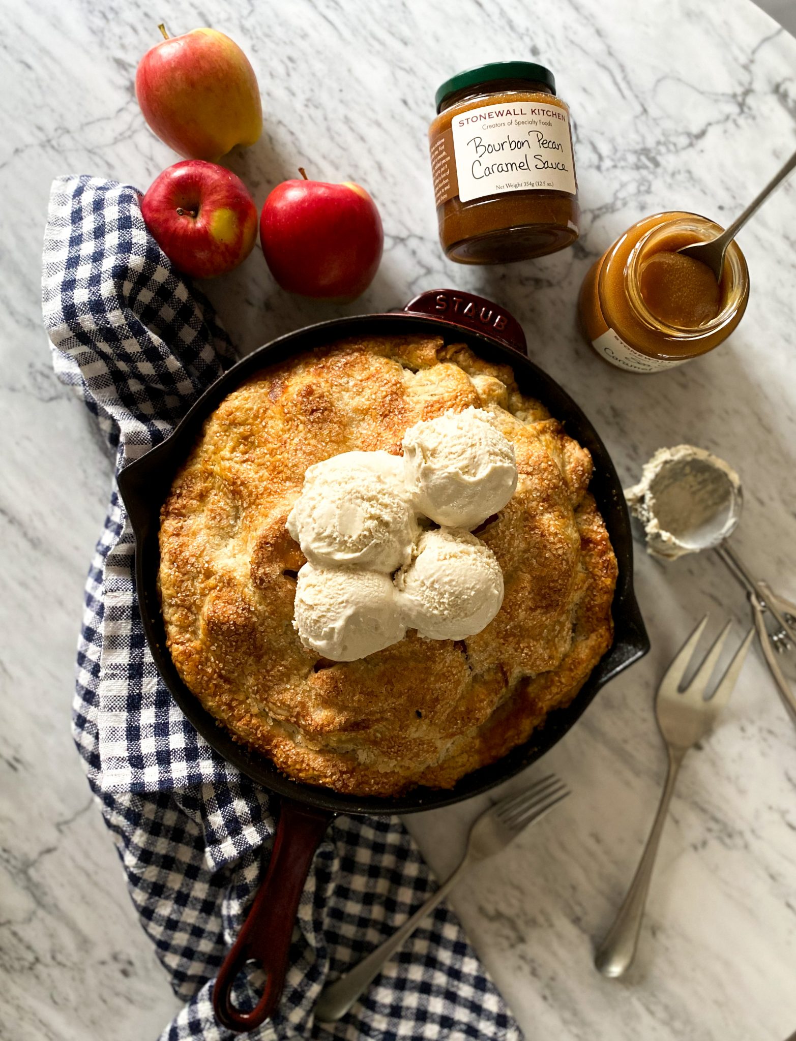 The Best Skillet Apple Pie | Bradshaws and Kitchen Detail