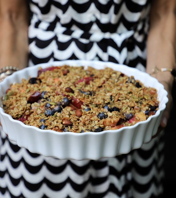 nectarine & blueberry crumble Bradshaws