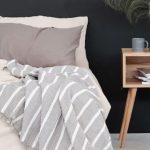Pokoloko Crinkle Cotton Striped Throw