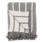 Pokoloko Crinkle Cotton Striped Throw - Image 2