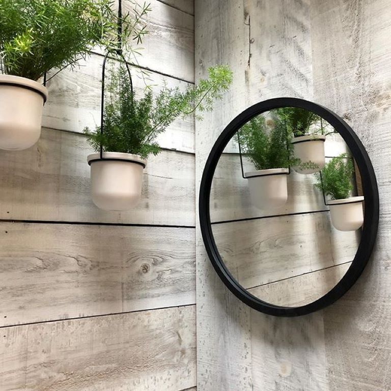 umbra hub wall mirror with rubber frame lowes