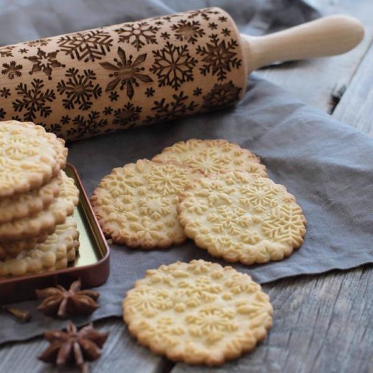 Embossed Rolling Pin - Snowflake
