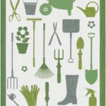 Ekelund Tea Towel - Garden Tools - Image 2