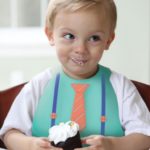 Make My Day Tie and Suspenders Baby Bib