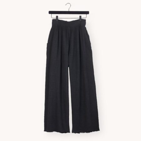 Pokoloko Crinkle Palazzo Pants - Black