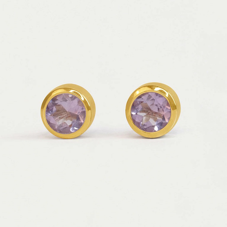 Dean Davidson Signature Midi Knockout Stud Earrings - Lavender