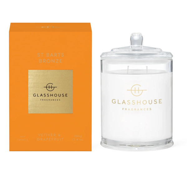 Glasshouse Fragrances Candle 380g - St.Barts Bronze