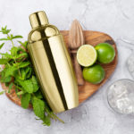 Final Touch Cocktail Shaker - Double Wall Brass