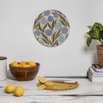 Deny Designs Round Cutting Board - Periwinkle Tulip Field - Image 2