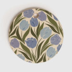 Deny Designs Round Cutting Board - Periwinkle Tulip Field - Image 3