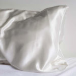 HoneyLux Queen Silk Pillowcase - White - Image 2