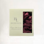 HoneyLux Silk Scrunchie - Burgundy - Image 2