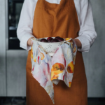 Linen Tales Kitchen Towel - Orange Flow - Image 2