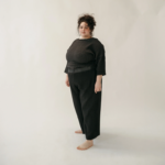 Pokoloko Crinkle Palazzo Pants Plus - Black - Image 4