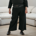 Pokoloko Crinkle Palazzo Pants Plus - Black - Image 2
