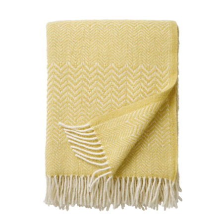 Klippan Throw Zigzag - Moonstone Yellow