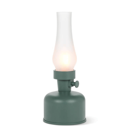 Abbott LED Lamp Lantern with Chimney - Green Frost