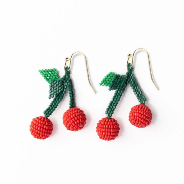 Ink&Alloy Lottie Beaded Earrings - Cherries