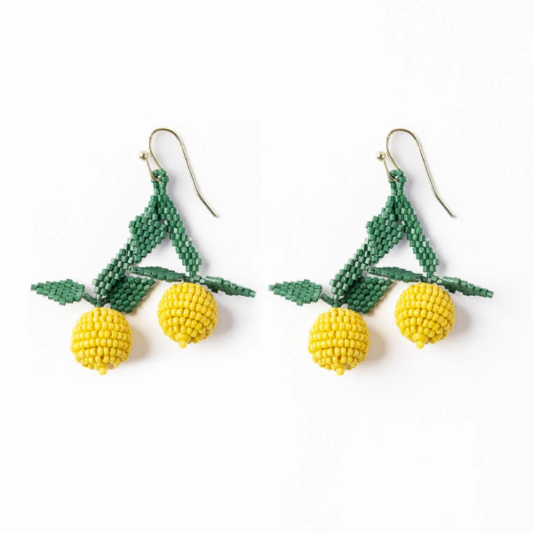 Ink&Alloy Lottie Beaded Earrings - Lemons
