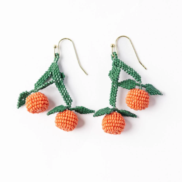 Ink&Alloy Lottie Beaded Earrings - Oranges