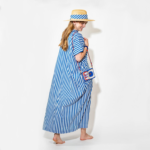 Ink&Alloy Margaret Kaftan – Blue Stripe - Image 2
