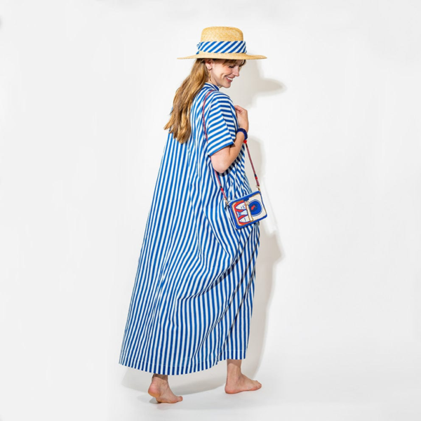 Ink&Alloy Margaret Kaftan – Blue Stripe - Image 2