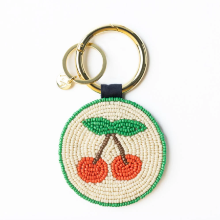 Ink&Alloy Bag Charm/Key Ring - Cherries