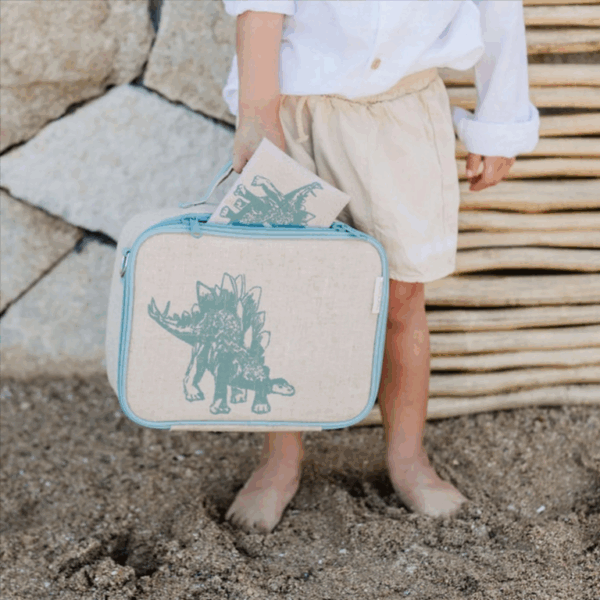 SoYoung Kids Lunch Box - Green Stegosaurus - Image 2