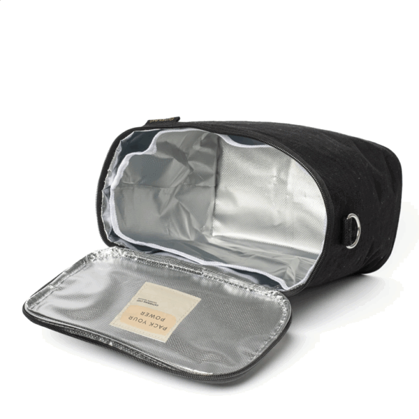 SoYoung Lunch Poche - Black Linen - Image 4