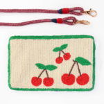 Ink&Alloy Leila Seed Bead Clutch With Strap - Cherries - Image 2