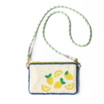 Ink&Alloy Leila Seed Bead Clutch With Strap - Lemons