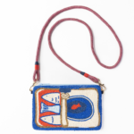 Ink&Alloy Leila Seed Bead Clutch With Strap - Sardines
