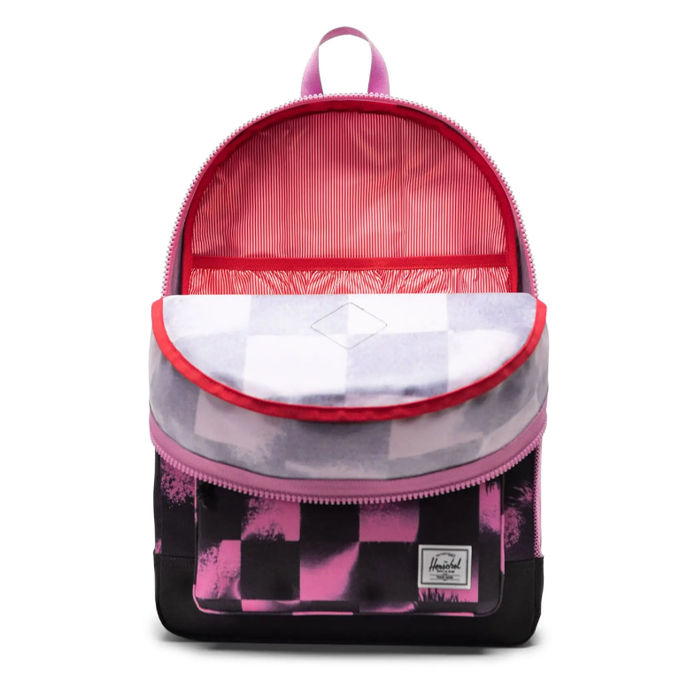Herschel Supply Co. Heritage Backpack Youth - Stencil Checker Opera Mauve - Image 4